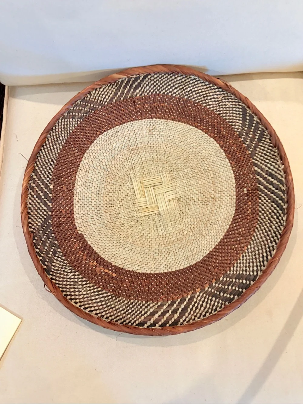 One of a Kind! NEW Woven Basket. Made by Binga people of Zambia Zimbabwe Africa